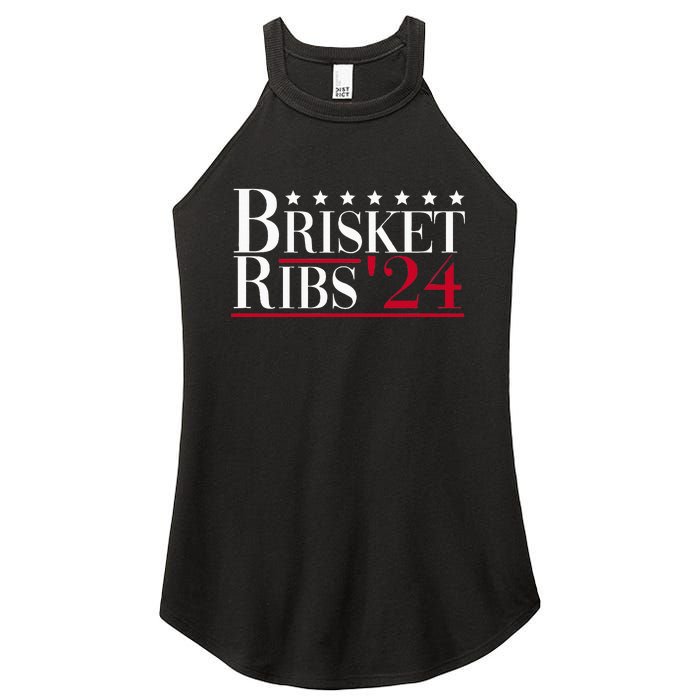 Brisket Ribs 2024 Funny Bbq Barbecue Political Election Women's Perfect Tri Rocker Tank