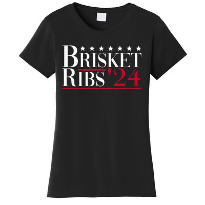 Brisket Ribs 2024 Funny Bbq Barbecue Political Election Women's T-Shirt