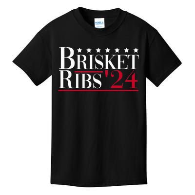 Brisket Ribs 2024 Funny Bbq Barbecue Political Election Kids T-Shirt