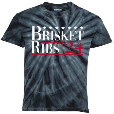 Brisket Ribs 2024 Funny Bbq Barbecue Political Election Kids Tie-Dye T-Shirt