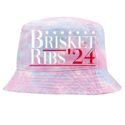 Brisket Ribs 2024 Funny Bbq Barbecue Political Election Tie-Dyed Bucket Hat