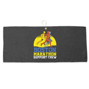 Boston Runner 262 Miles Support Crew Large Microfiber Waffle Golf Towel