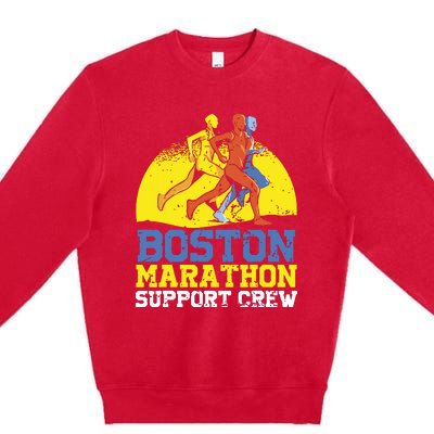 Boston Runner 262 Miles Support Crew Premium Crewneck Sweatshirt