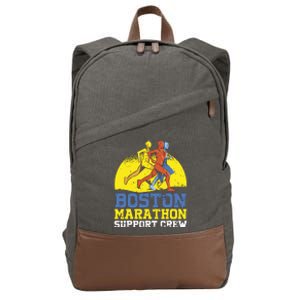 Boston Runner 262 Miles Support Crew Cotton Canvas Backpack