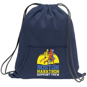 Boston Runner 262 Miles Support Crew Sweatshirt Cinch Pack Bag