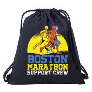 Boston Runner 262 Miles Support Crew Drawstring Bag