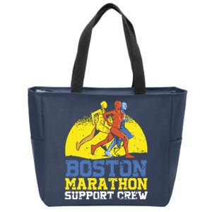 Boston Runner 262 Miles Support Crew Zip Tote Bag