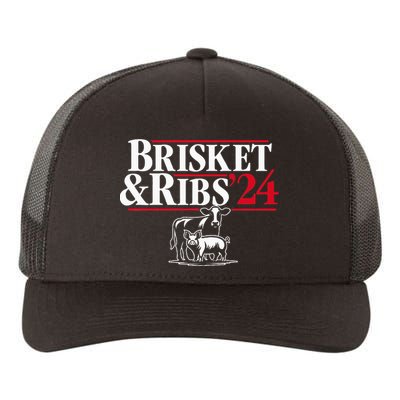 Brisket & Ribs 24 Funny Political Yupoong Adult 5-Panel Trucker Hat