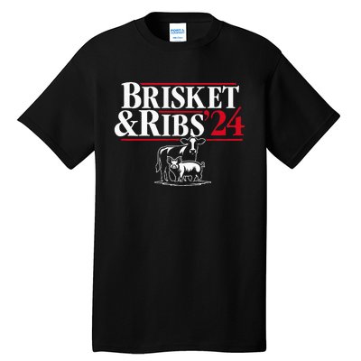 Brisket & Ribs 24 Funny Political Tall T-Shirt