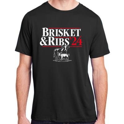 Brisket & Ribs 24 Funny Political Adult ChromaSoft Performance T-Shirt