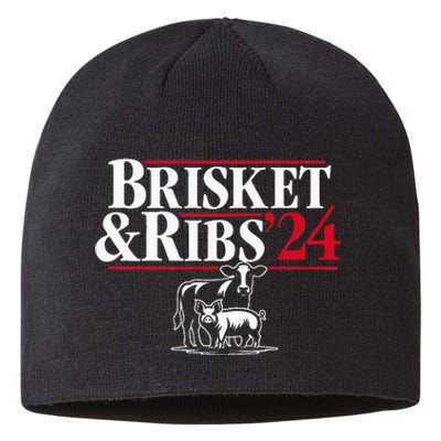 Brisket & Ribs 24 Funny Political Sustainable Beanie