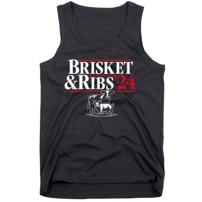 Brisket & Ribs 24 Funny Political Tank Top