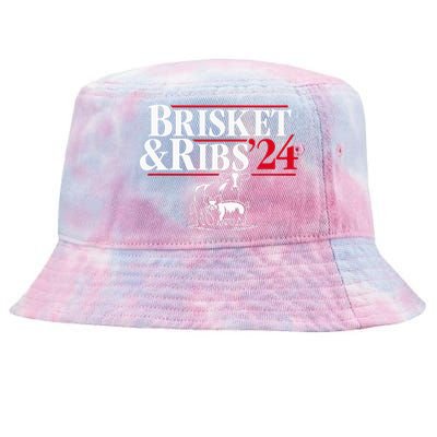 Brisket & Ribs 24 Funny Political Tie-Dyed Bucket Hat