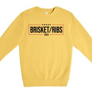 Brisket Ribs 2024 Political Premium Crewneck Sweatshirt