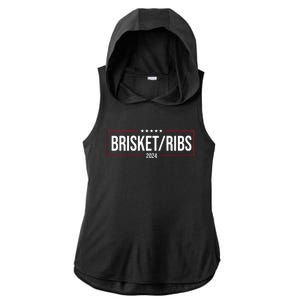 Brisket Ribs 2024 Political Ladies PosiCharge Tri-Blend Wicking Draft Hoodie Tank