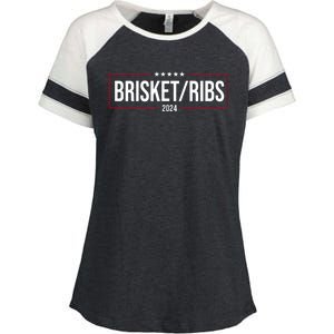 Brisket Ribs 2024 Political Enza Ladies Jersey Colorblock Tee