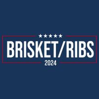 Brisket Ribs 2024 Political V-Neck T-Shirt