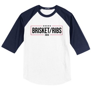 Brisket Ribs 2024 Political Baseball Sleeve Shirt