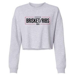 Brisket Ribs 2024 Political Cropped Pullover Crew