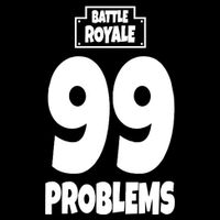 Battle Royale 99 Problems Drawstring Bag