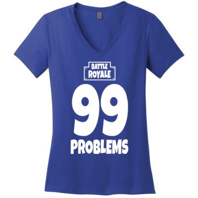 Battle Royale 99 Problems Women's V-Neck T-Shirt