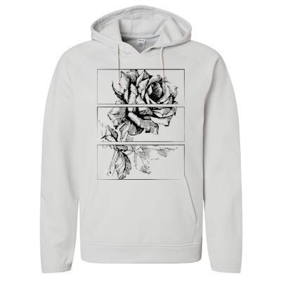 Black Roses Aesthetic Clothing Soft Grunge Clothes Goth Punk Performance Fleece Hoodie