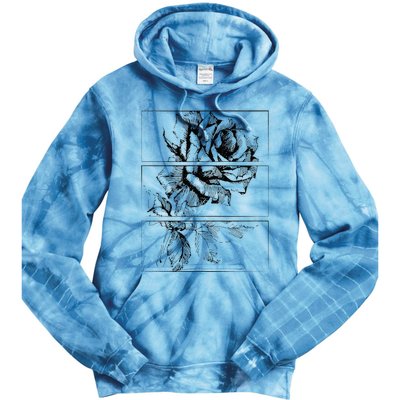 Black Roses Aesthetic Clothing Soft Grunge Clothes Goth Punk Tie Dye Hoodie