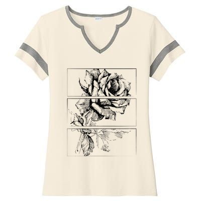 Black Roses Aesthetic Clothing Soft Grunge Clothes Goth Punk Ladies Halftime Notch Neck Tee