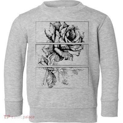 Black Roses Aesthetic Clothing Soft Grunge Clothes Goth Punk Toddler Sweatshirt