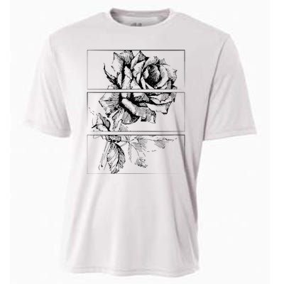 Black Roses Aesthetic Clothing Soft Grunge Clothes Goth Punk Cooling Performance Crew T-Shirt