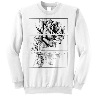 Black Roses Aesthetic Clothing Soft Grunge Clothes Goth Punk Sweatshirt