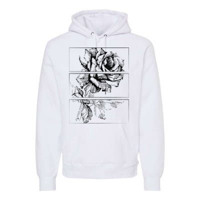 Black Roses Aesthetic Clothing Soft Grunge Clothes Goth Punk Premium Hoodie