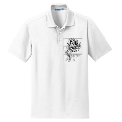 Black Roses Aesthetic Clothing Soft Grunge Clothes Goth Punk Dry Zone Grid Polo