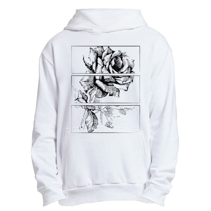 Black Roses Aesthetic Clothing Soft Grunge Clothes Goth Punk Urban Pullover Hoodie