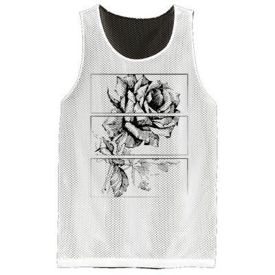 Black Roses Aesthetic Clothing Soft Grunge Clothes Goth Punk Mesh Reversible Basketball Jersey Tank