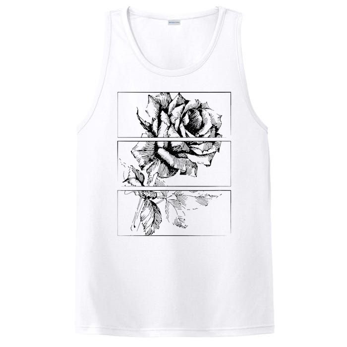 Black Roses Aesthetic Clothing Soft Grunge Clothes Goth Punk PosiCharge Competitor Tank