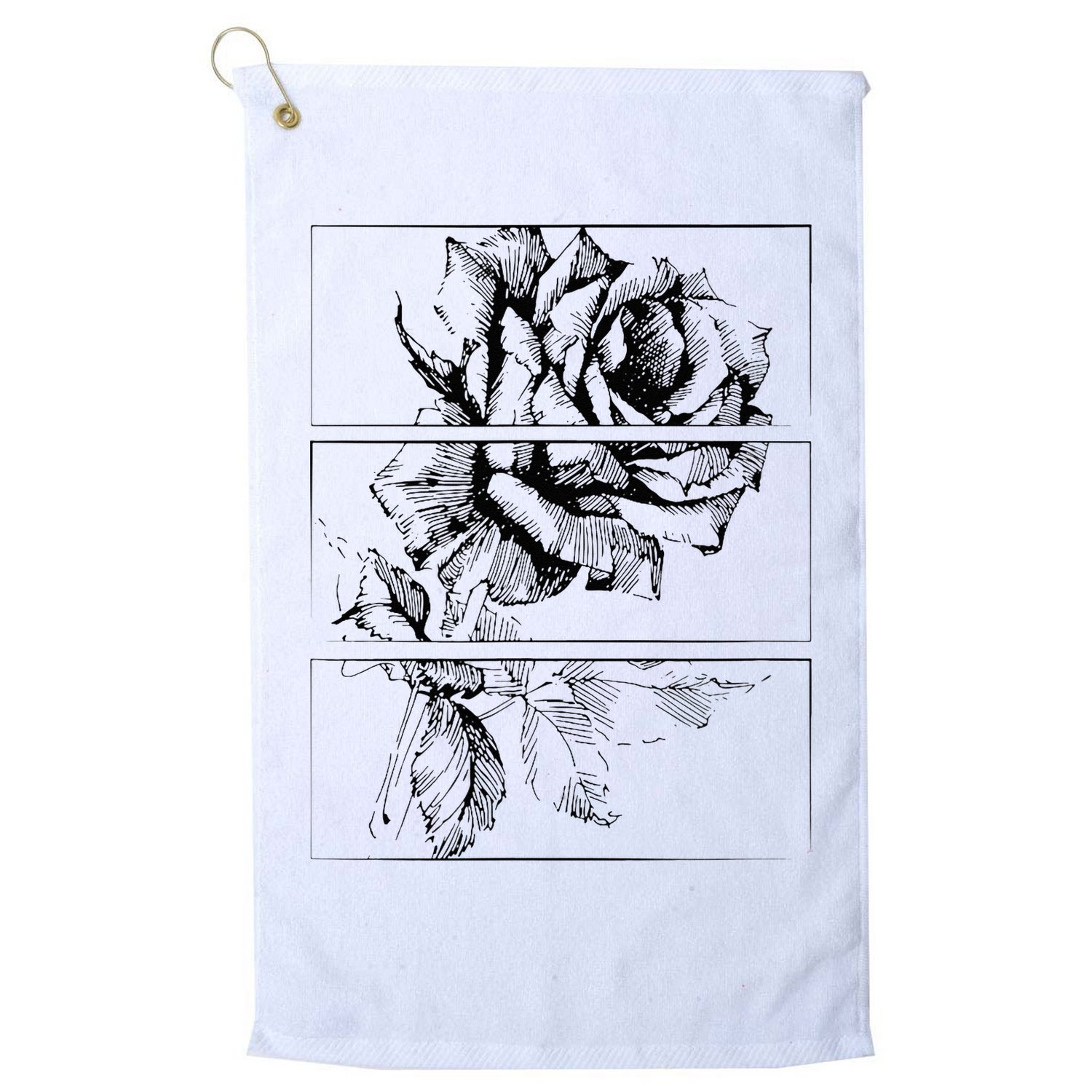 Black Roses Aesthetic Clothing Soft Grunge Clothes Goth Punk Golf Towel