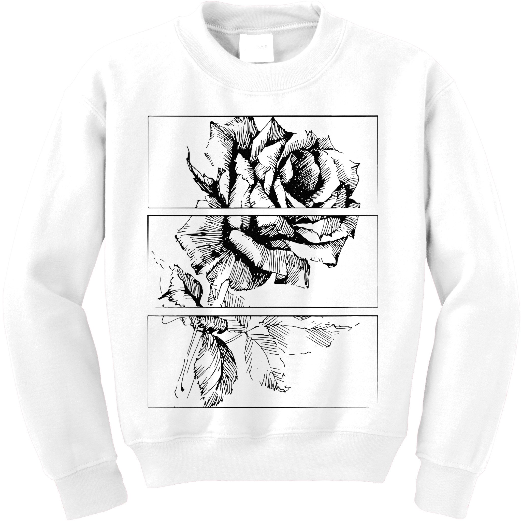 Black Roses Aesthetic Clothing Soft Grunge Clothes Goth Punk Kids Sweatshirt