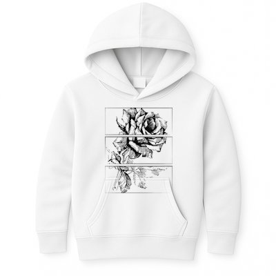 Black Roses Aesthetic Clothing Soft Grunge Clothes Goth Punk Kids Hoodie