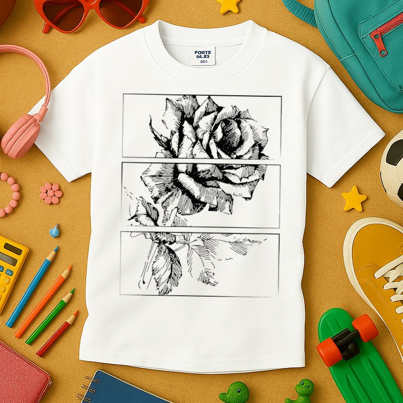 Black Roses Aesthetic Clothing Soft Grunge Clothes Goth Punk Kids T-Shirt