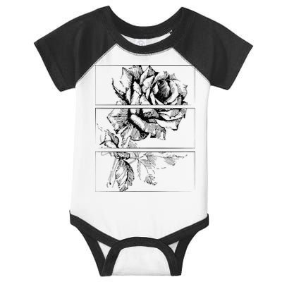 Black Roses Aesthetic Clothing Soft Grunge Clothes Goth Punk Infant Baby Jersey Bodysuit