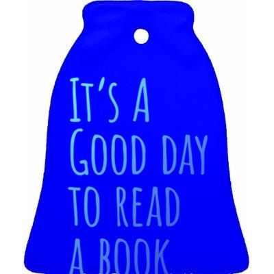 BookLover Read A Book Bookworm Cute Gift Ceramic Bell Ornament