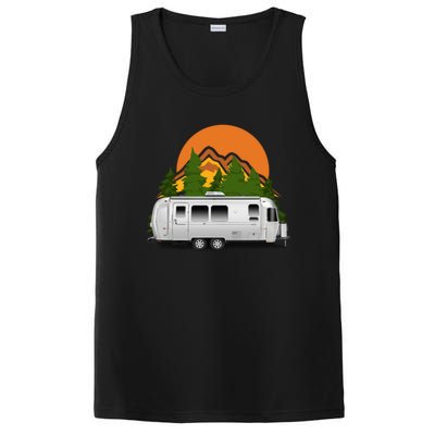 Beautiful Retro Airstream Camping Trailer Tee Dults Gift PosiCharge Competitor Tank