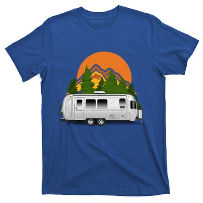 Beautiful Retro Airstream Camping Trailer Tee Dults Gift T-Shirt