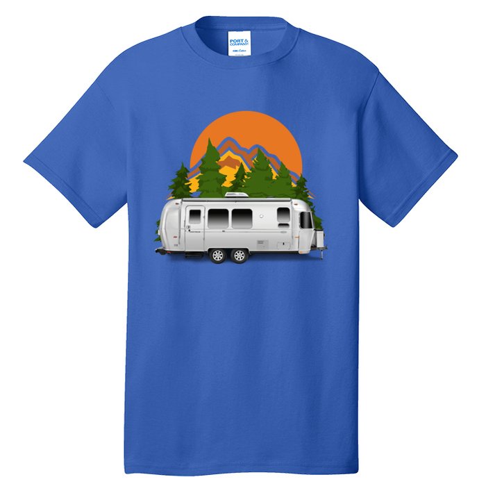 Beautiful Retro Airstream Camping Trailer Tee Dults Gift Tall T-Shirt