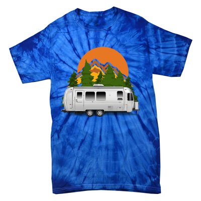 Beautiful Retro Airstream Camping Trailer Tee Dults Gift Tie-Dye T-Shirt