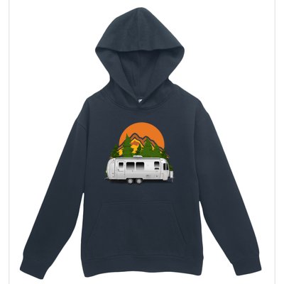 Beautiful Retro Airstream Camping Trailer Tee Dults Gift Urban Pullover Hoodie