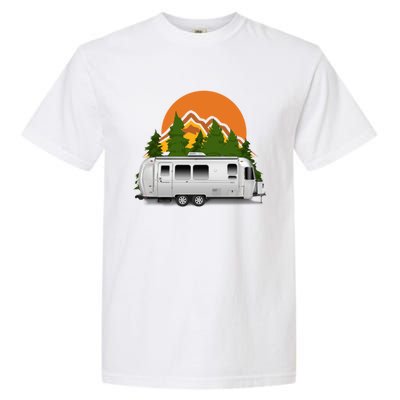 Beautiful Retro Airstream Camping Trailer Tee Dults Gift Garment-Dyed Heavyweight T-Shirt