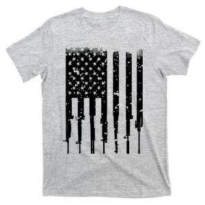 Bullet Riddled American Rifle Flag T-Shirt