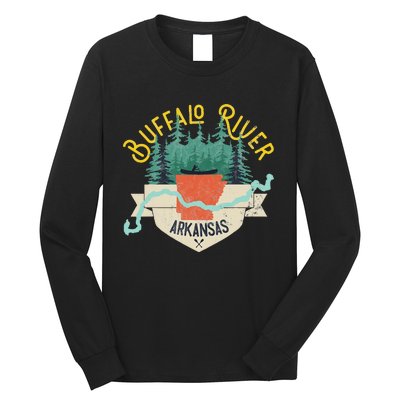 Buffalo River Arkansas National Park River Floating Kayak Long Sleeve Shirt